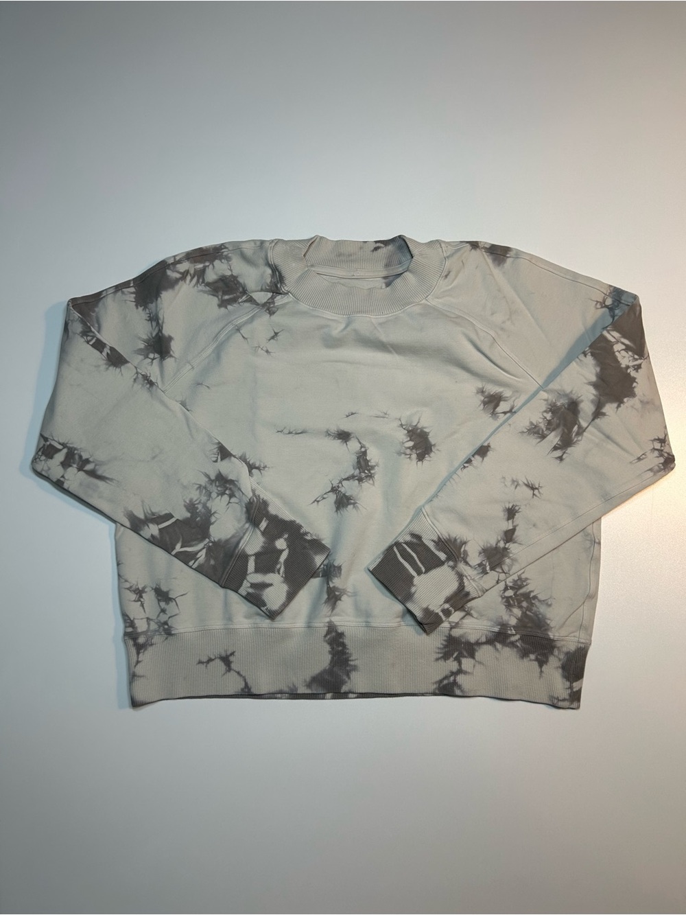 lululemon Ready to Roll Crew Shibori Dove Grey Cement Tie Dye Sweatshirt